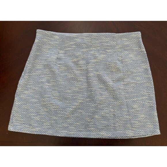 AQUA NWT Stretch Tweed Mini Skirt in Blue Size XL - Picture 4 of 11